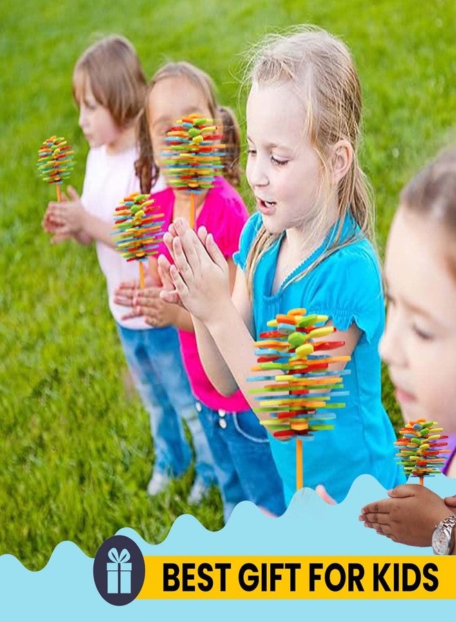 فولي لعبة زهرة ملونة قابلة للدوران والالتواء بالكامل للأطفال، على شكل مصاصة، ألعاب يدوية لتخفيف التوتر، مناسبة للعب في الأماكن المغلقة والمفتوحة، هدية مثالية لأعياد الميلاد (عبوة من قطعة واحدة) - Image 4